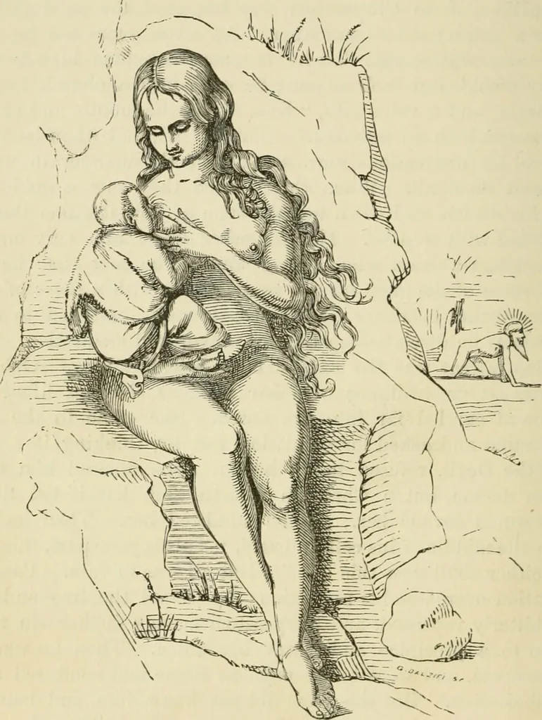 An illustration from A handbook of legendary and mythological art, 1872, leaf 176