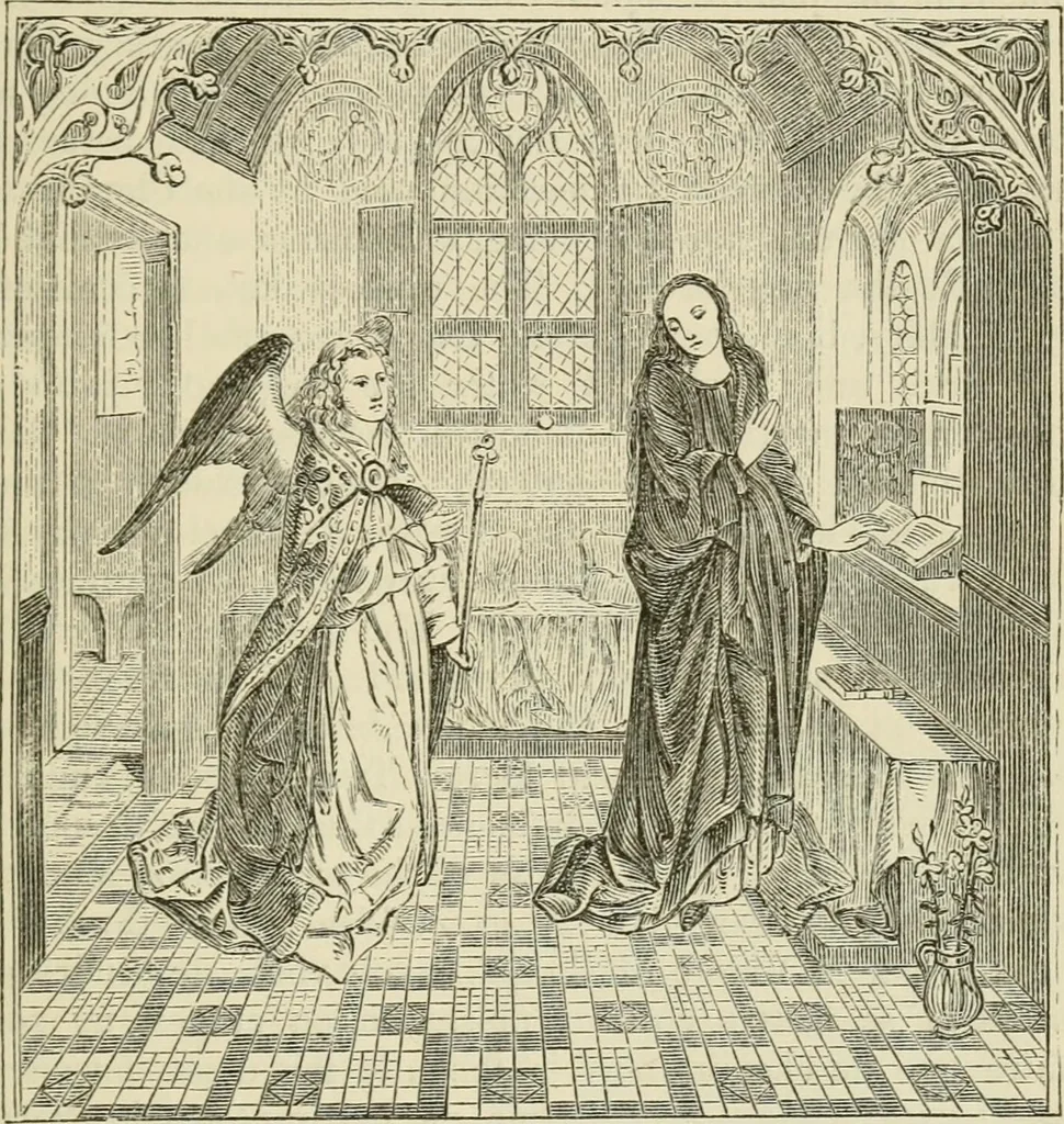 An illustration from A handbook of legendary and mythological art, 1872, leaf 205