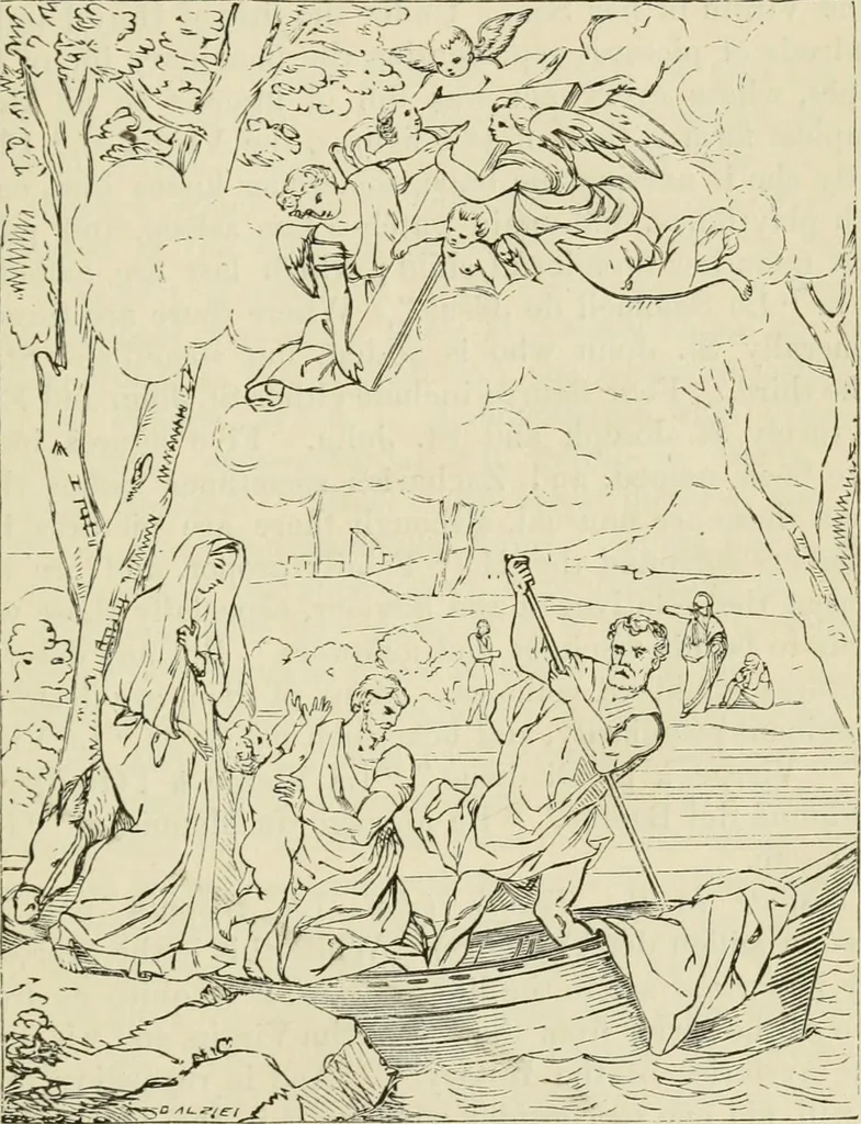 An illustration from A handbook of legendary and mythological art, 1872, leaf 213