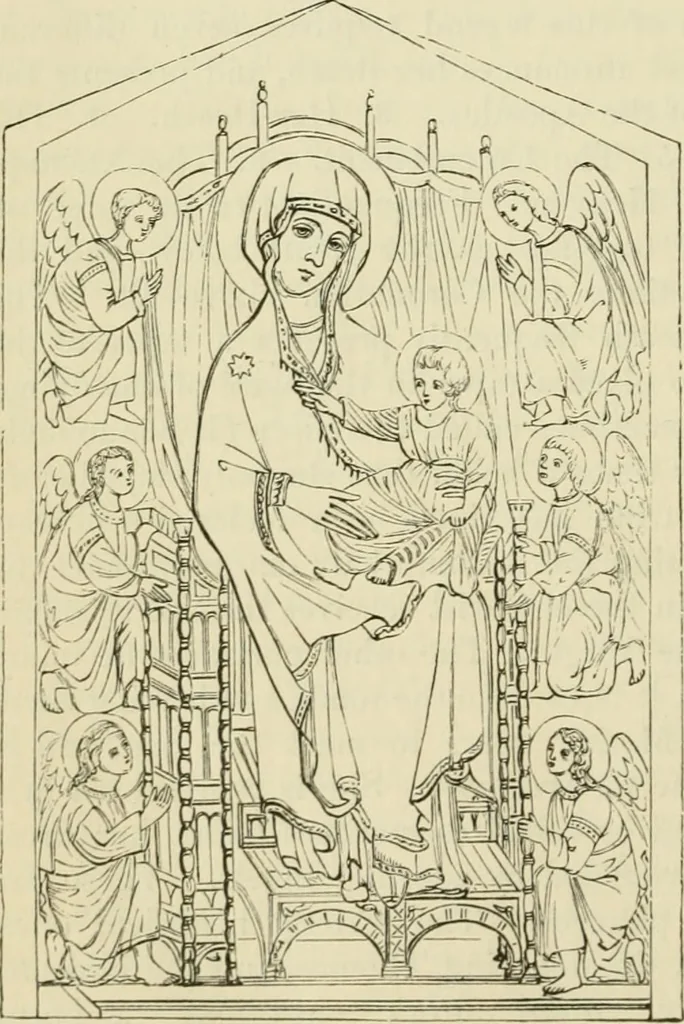 An illustration from A handbook of legendary and mythological art, 1872, leaf 220