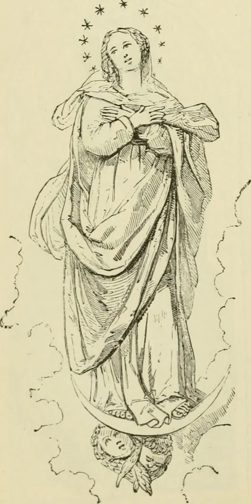 An illustration from A handbook of legendary and mythological art, 1872, leaf 222