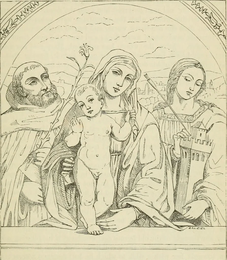 An illustration from A handbook of legendary and mythological art, 1872, leaf 227