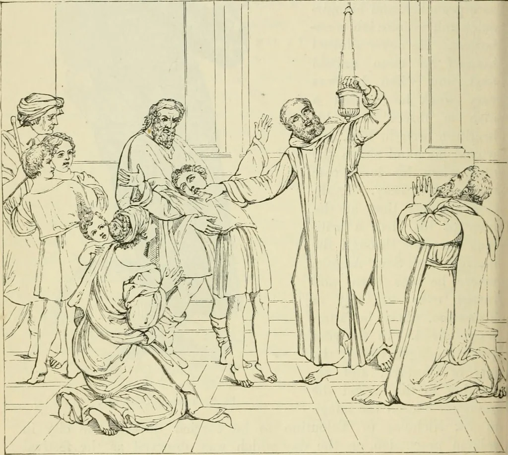 An illustration from A handbook of legendary and mythological art, 1872, leaf 258