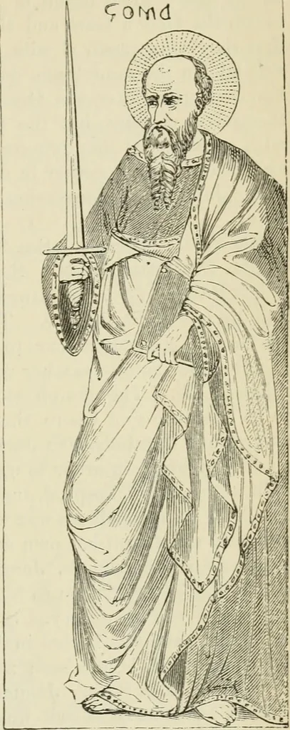 An illustration from A handbook of legendary and mythological art, 1872, leaf 265