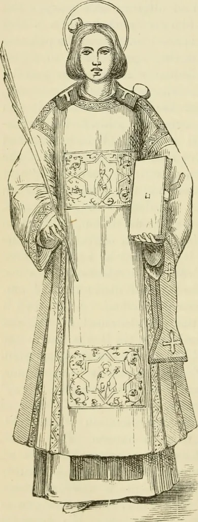 An illustration from A handbook of legendary and mythological art, 1872, leaf 300