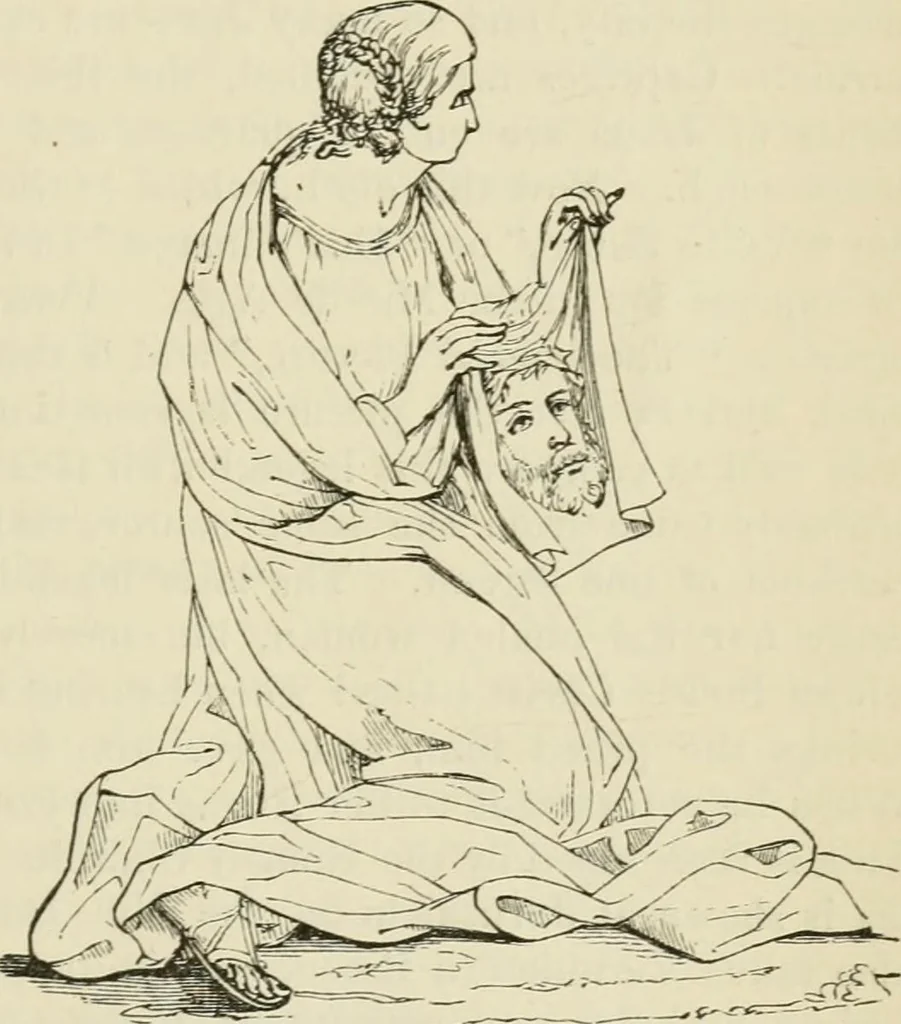 An illustration from A handbook of legendary and mythological art, 1872, leaf 327