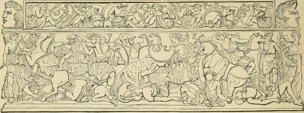 An illustration from A handbook of legendary and mythological art, 1872, leaf 442