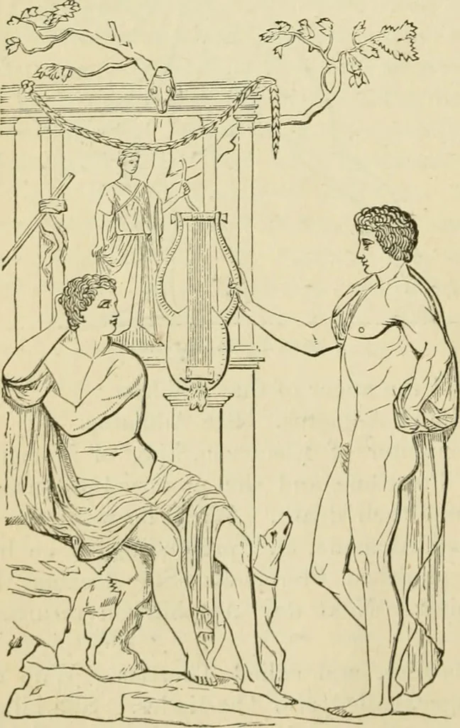 An illustration from A handbook of legendary and mythological art, 1872, leaf 442