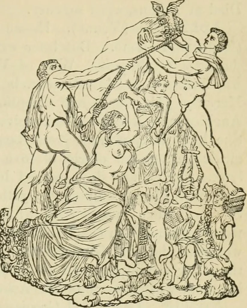 An illustration from A handbook of legendary and mythological art, 1872, leaf 443