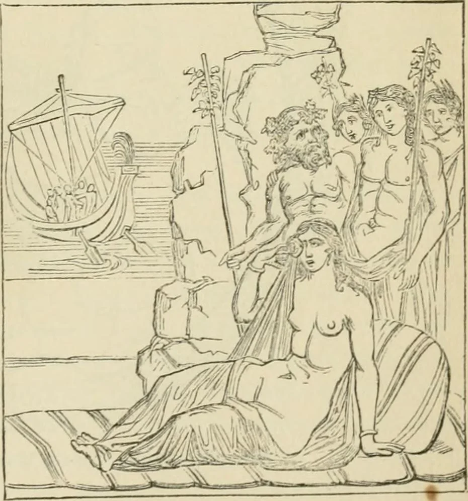 An illustration from A handbook of legendary and mythological art, 1872, leaf 445