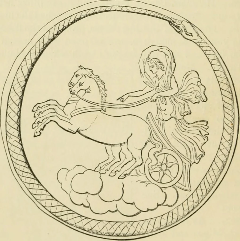 An illustration from A handbook of legendary and mythological art, 1872, leaf 446