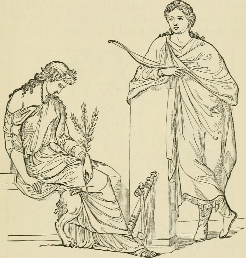 An illustration from A handbook of legendary and mythological art, 1872, leaf 453