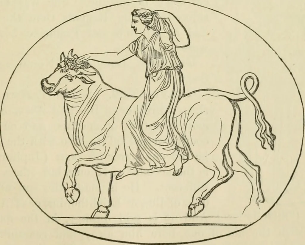 An illustration from A handbook of legendary and mythological art, 1872, leaf 463