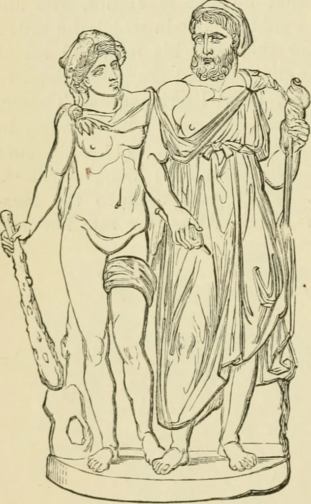 An illustration from A handbook of legendary and mythological art, 1872, leaf 474