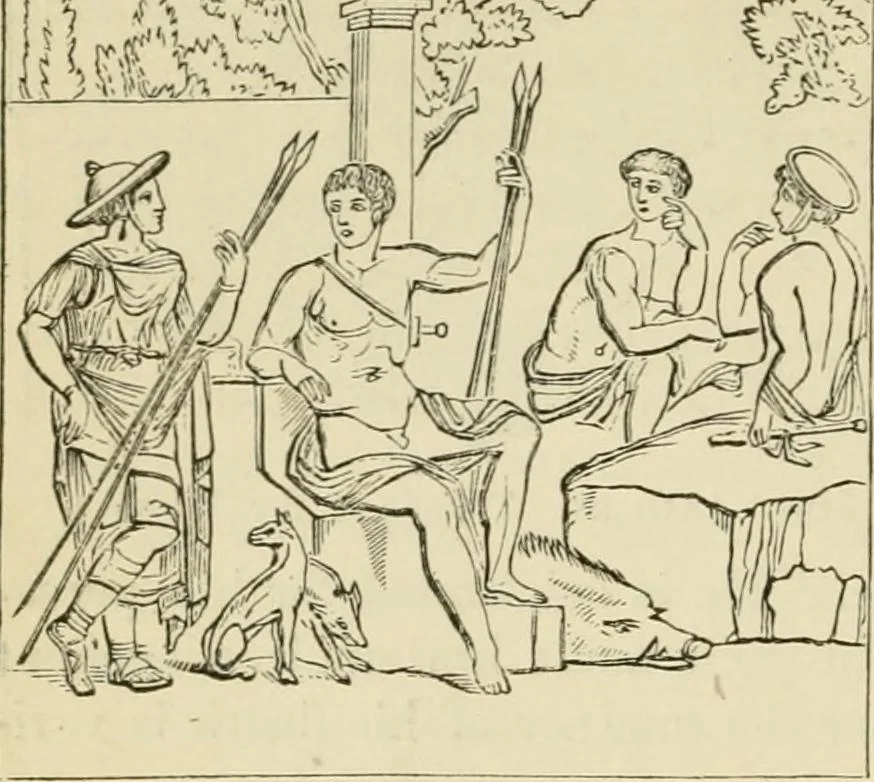 An illustration from A handbook of legendary and mythological art, 1872, leaf 484