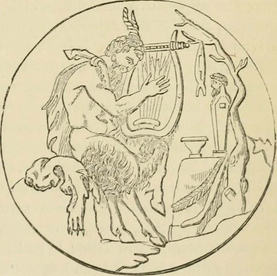 An illustration from A handbook of legendary and mythological art, 1872, leaf 491