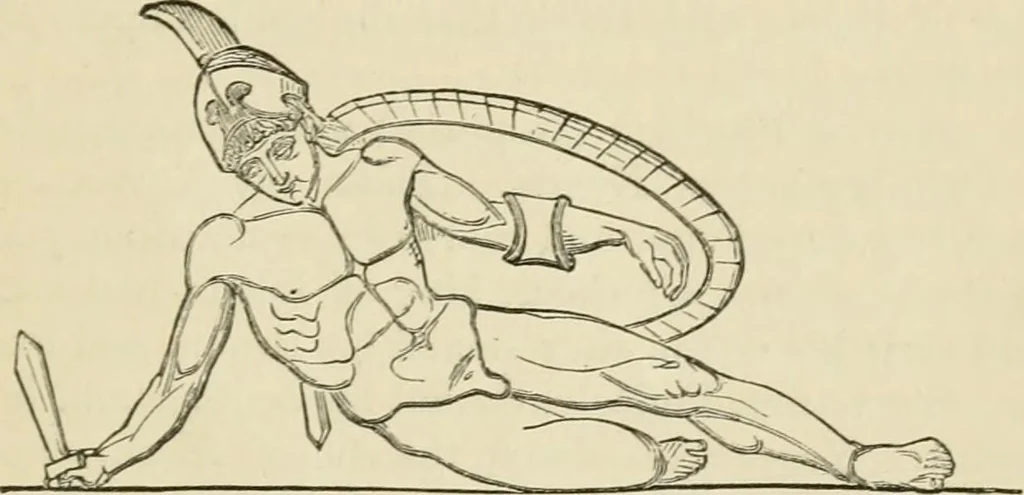 An illustration from A handbook of legendary and mythological art, 1872, leaf 493