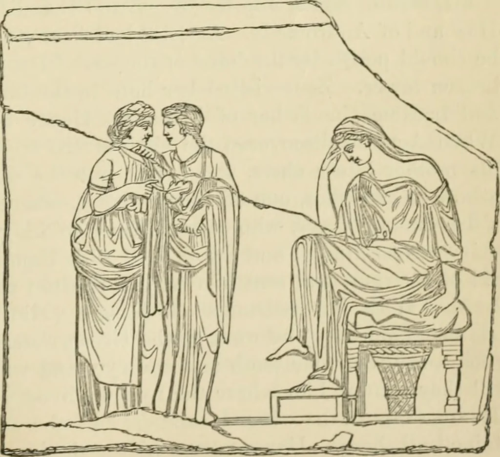 An illustration from A handbook of legendary and mythological art, 1872, leaf 495