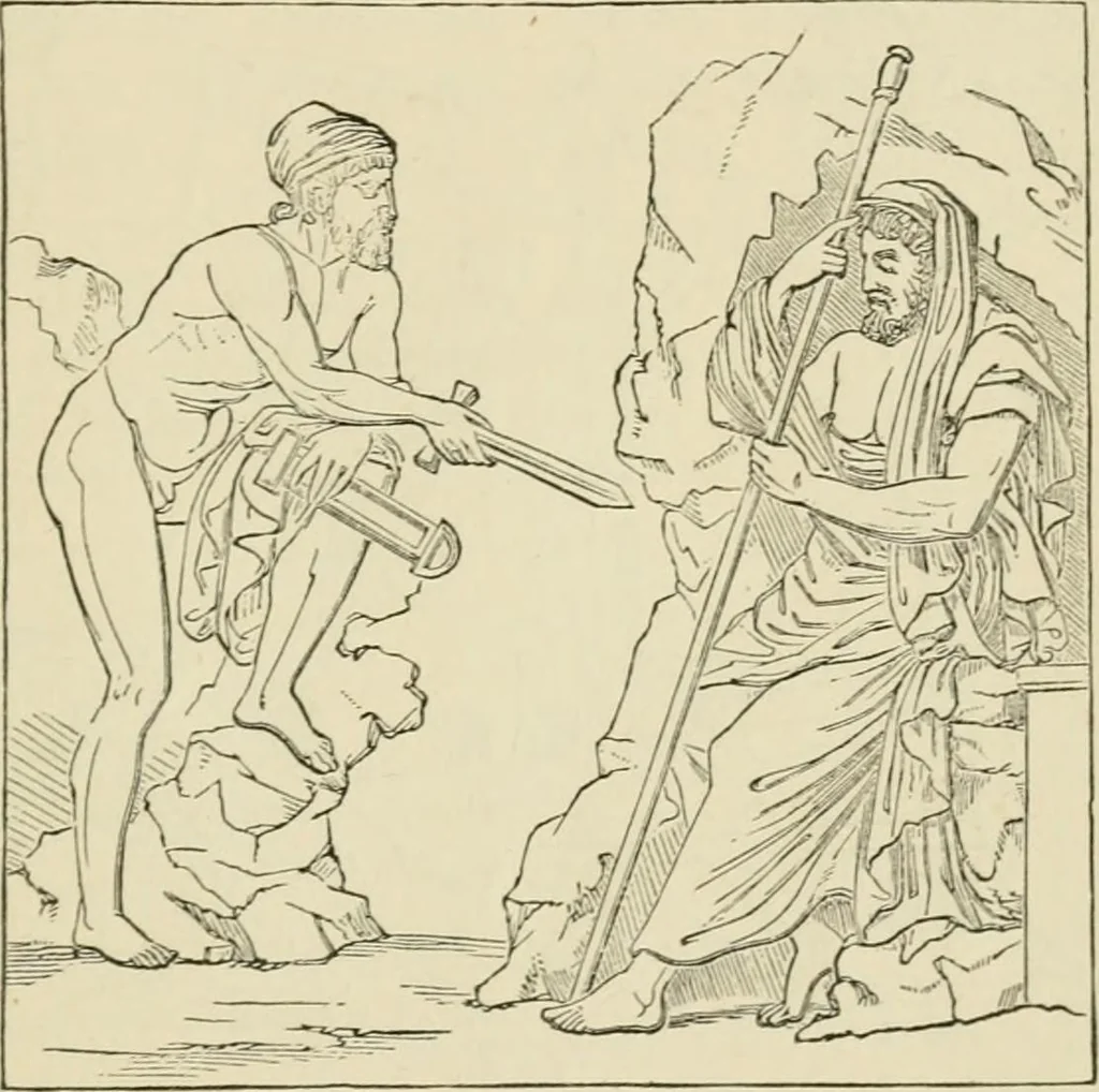 An illustration from A handbook of legendary and mythological art, 1872, leaf 509