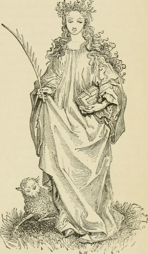 An illustration from A handbook of legendary and mythological art, 1872, leaf 55