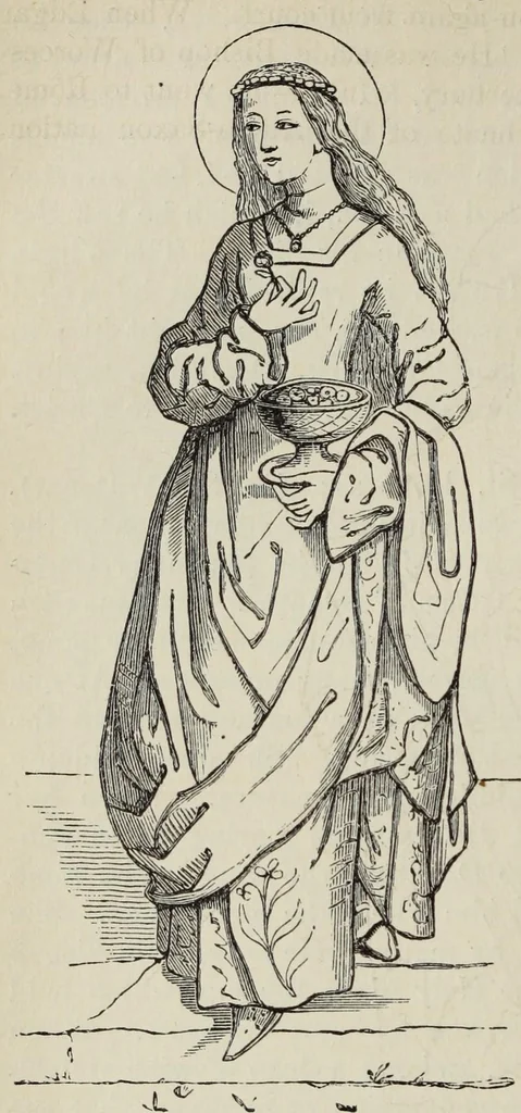 An illustration from A handbook of legendary and mythological art, 1871, leaf 102