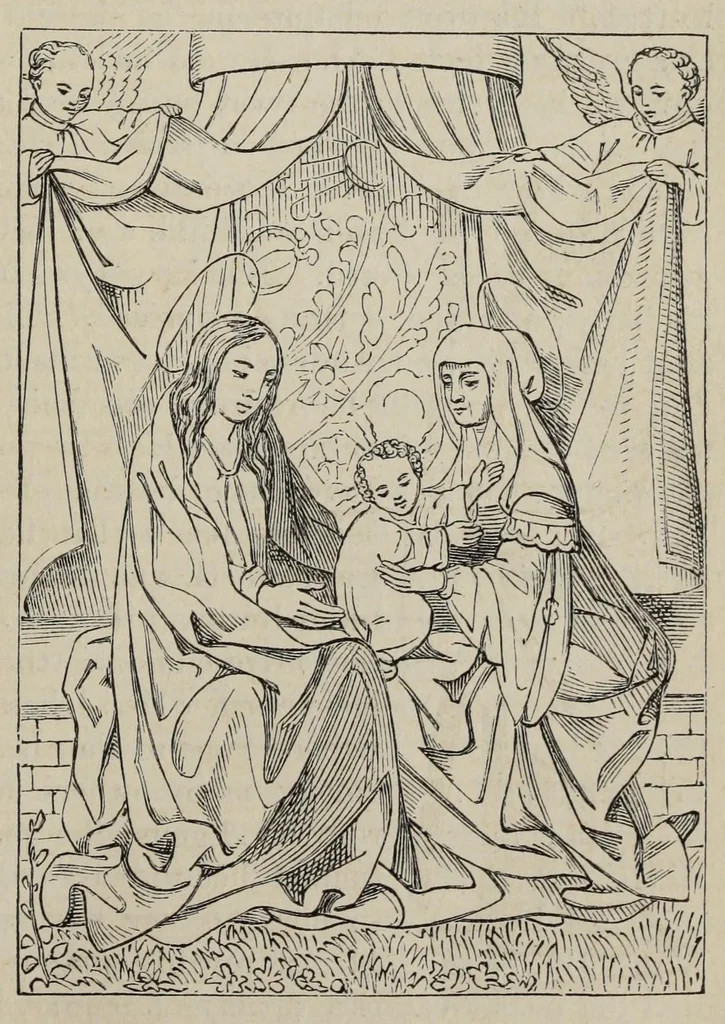 An illustration from A handbook of legendary and mythological art, 1871, leaf 55
