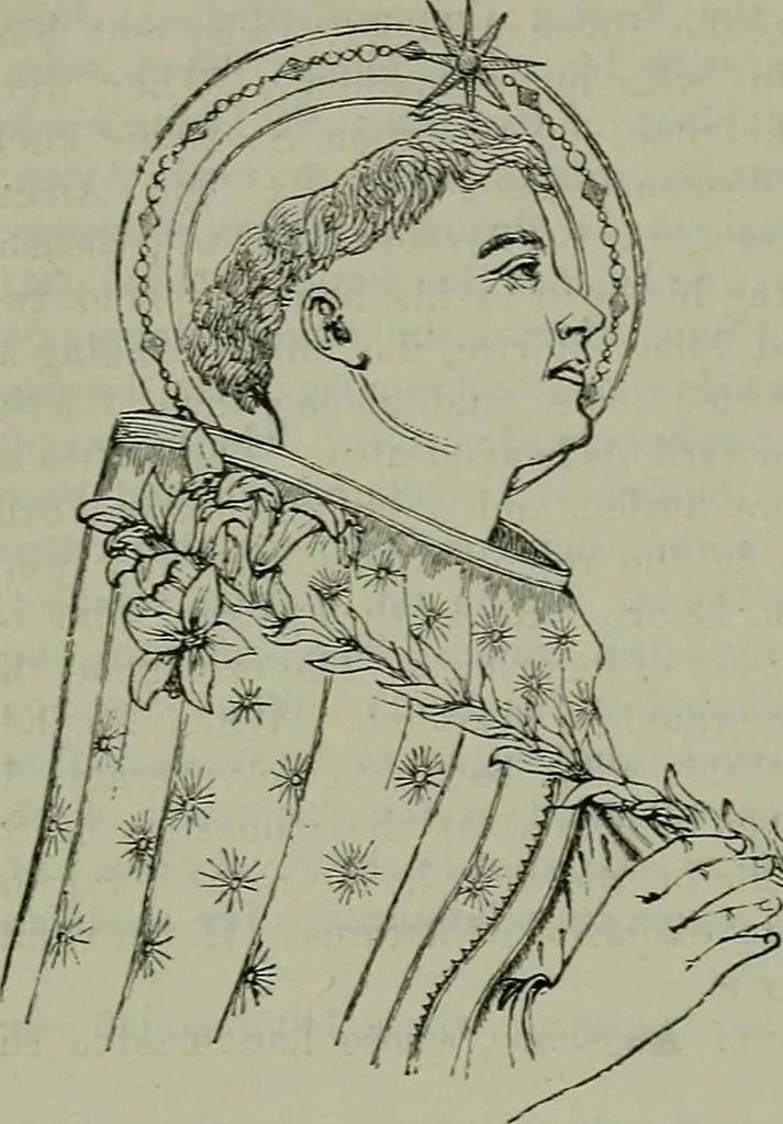 An illustration from A handbook of legendary and mythological art, 1872, leaf 105