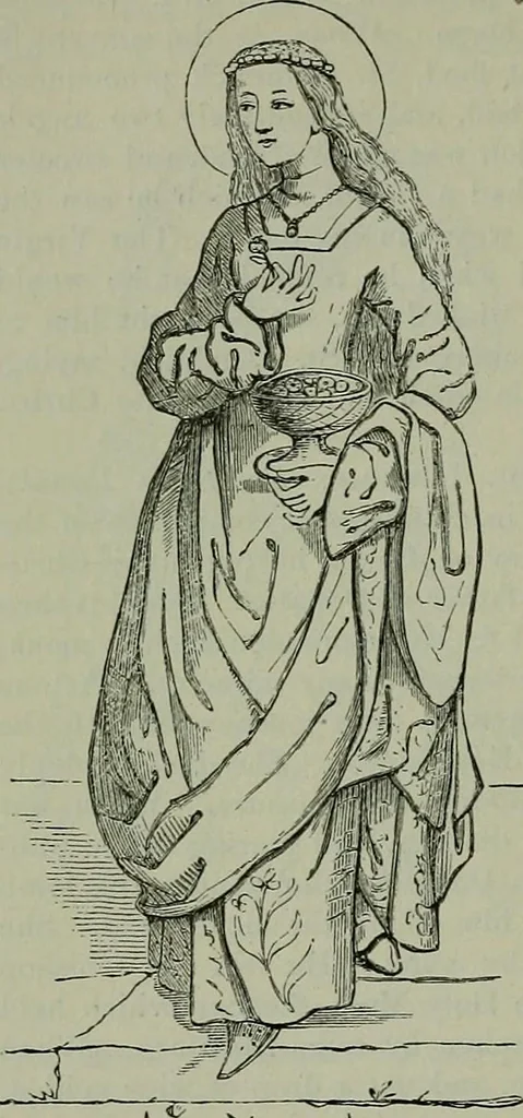 An illustration from A handbook of legendary and mythological art, 1872, leaf 107