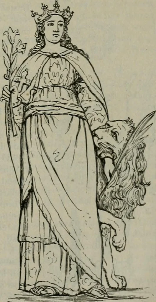 An illustration from A handbook of legendary and mythological art, 1872, leaf 118