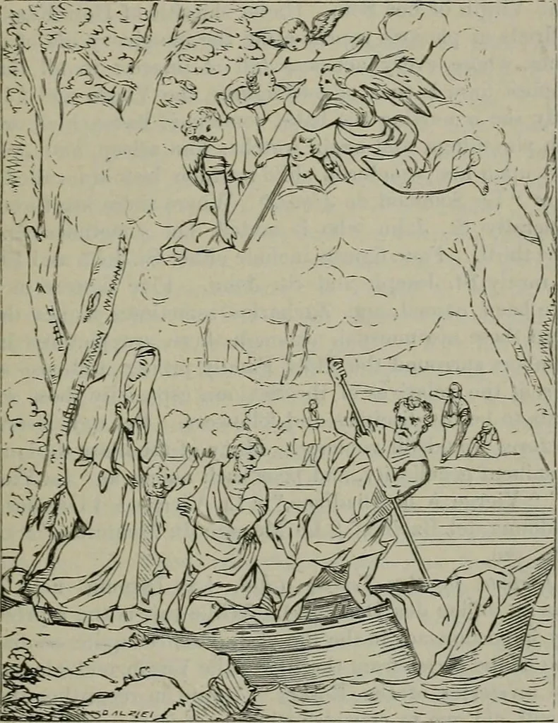 An illustration from A handbook of legendary and mythological art, 1872, leaf 212