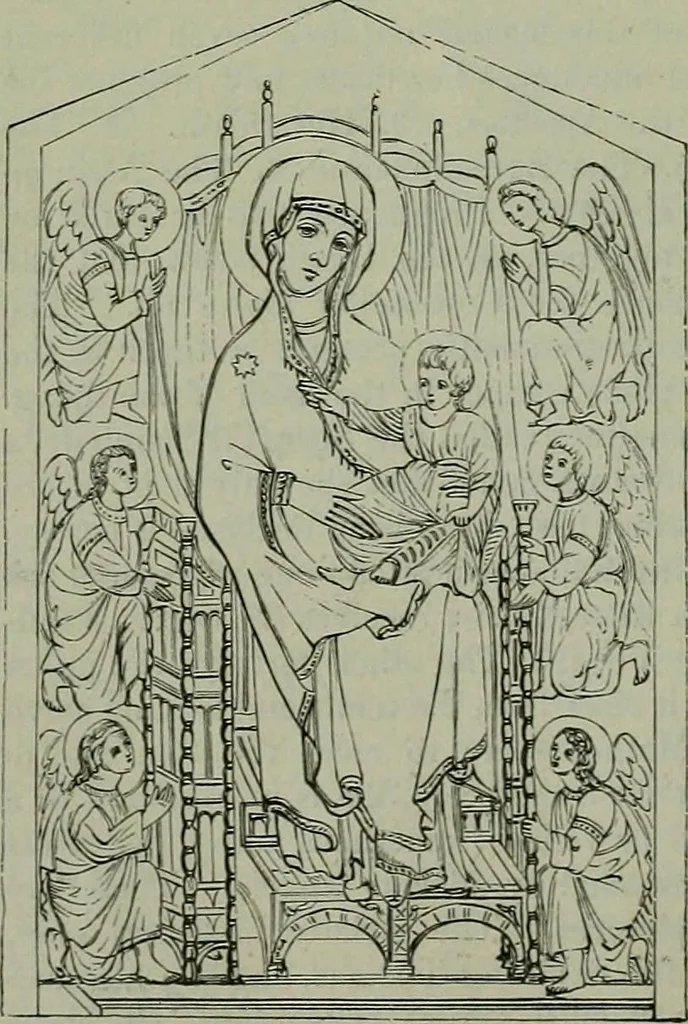 An illustration from A handbook of legendary and mythological art, 1872, leaf 219