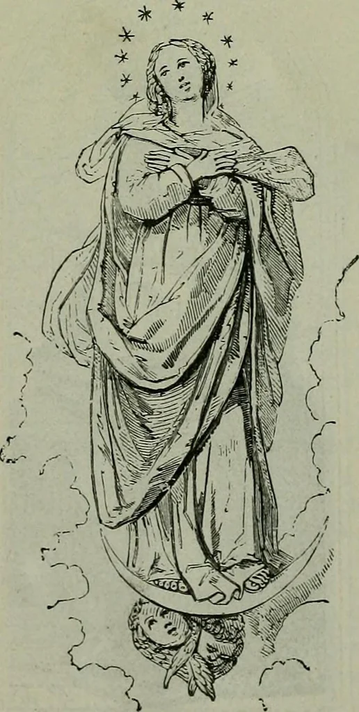 An illustration from A handbook of legendary and mythological art, 1872, leaf 221