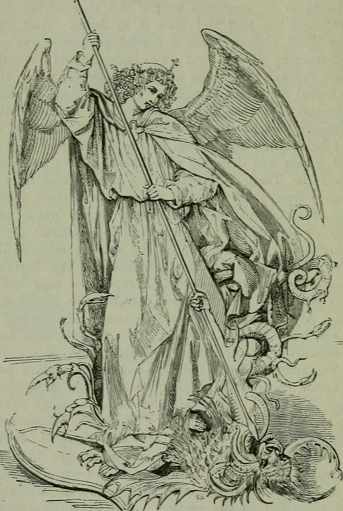 An illustration from A handbook of legendary and mythological art, 1872, leaf 247