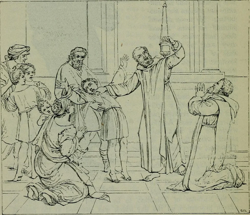 An illustration from A handbook of legendary and mythological art, 1872, leaf 257