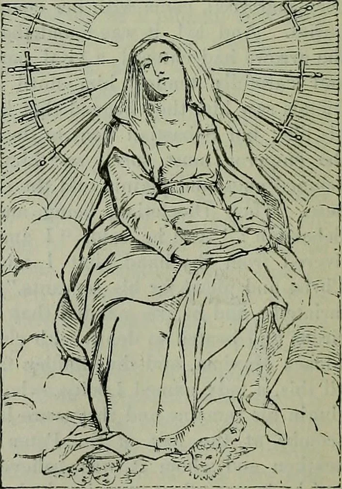 An illustration from A handbook of legendary and mythological art, 1872, leaf 291