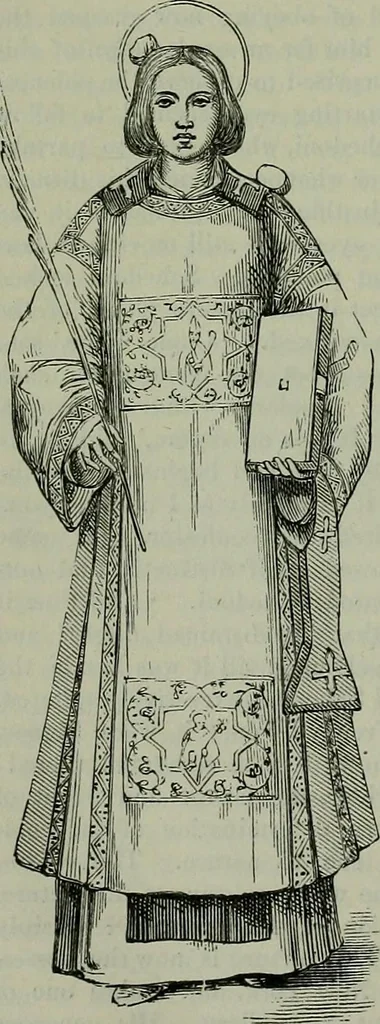 An illustration from A handbook of legendary and mythological art, 1872, leaf 299