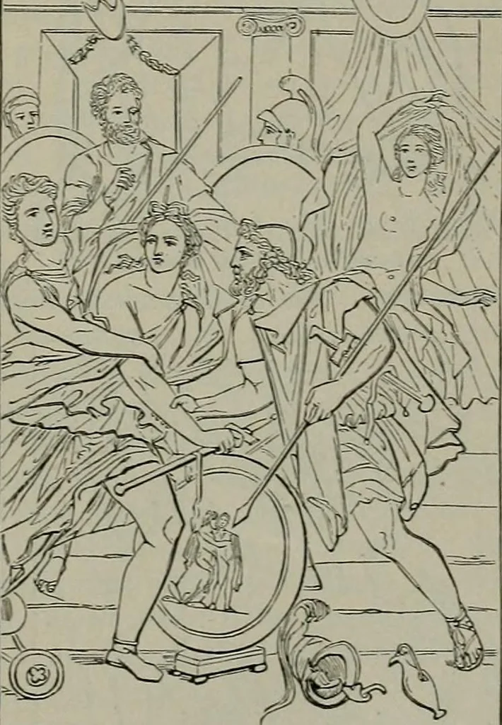 An illustration from A handbook of legendary and mythological art, 1872, leaf 436
