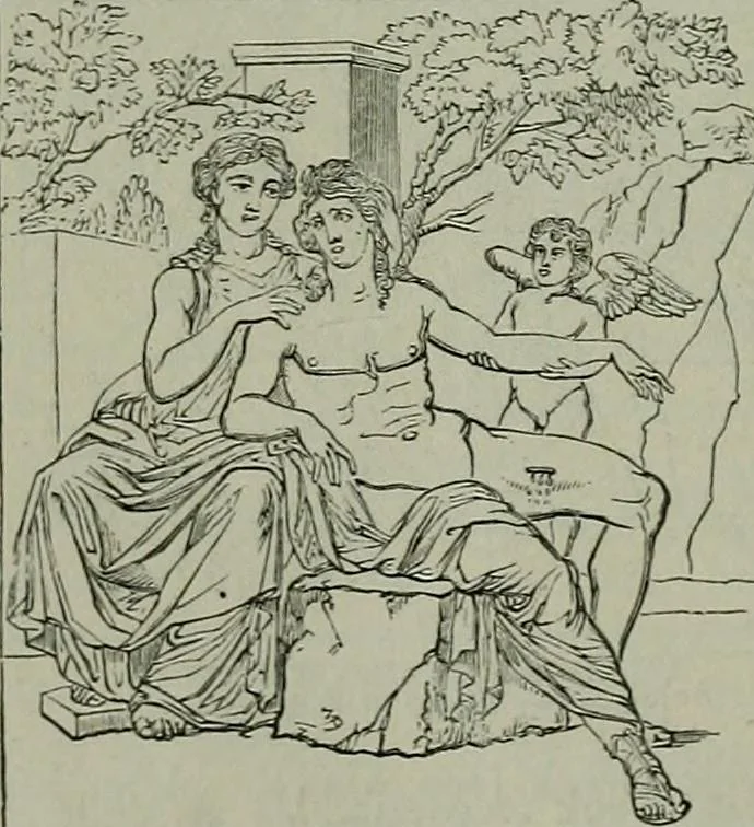An illustration from A handbook of legendary and mythological art, 1872, leaf 437