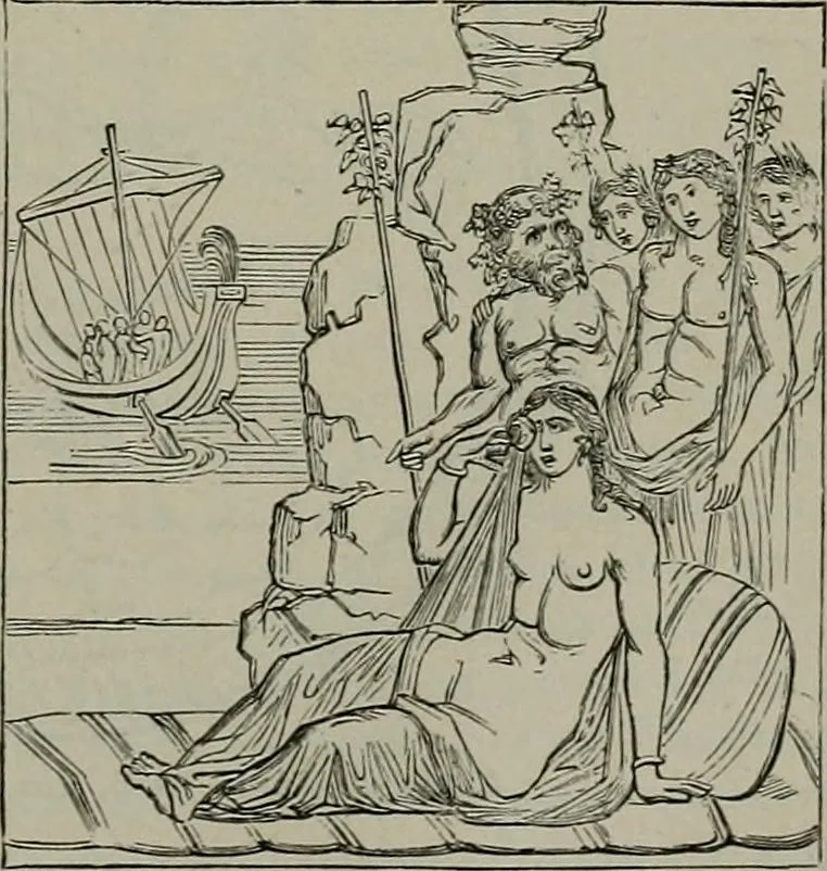 An illustration from A handbook of legendary and mythological art, 1872, leaf 444