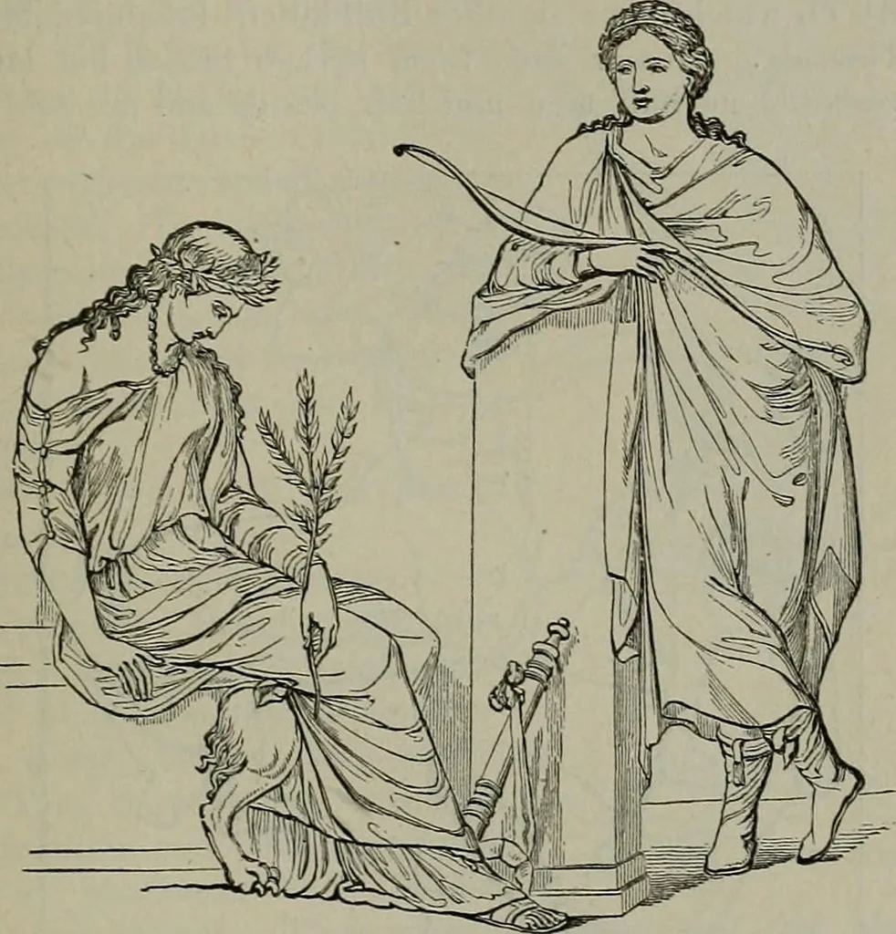 An illustration from A handbook of legendary and mythological art, 1872, leaf 452