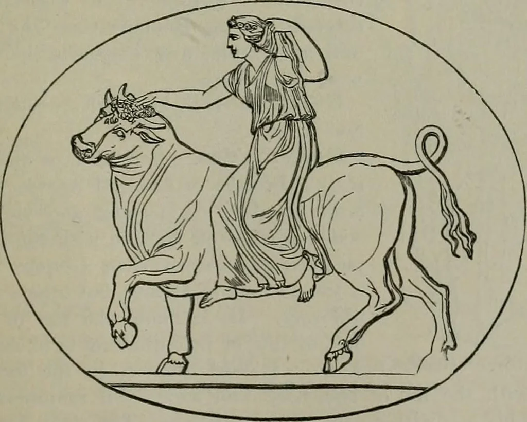 An illustration from A handbook of legendary and mythological art, 1872, leaf 462
