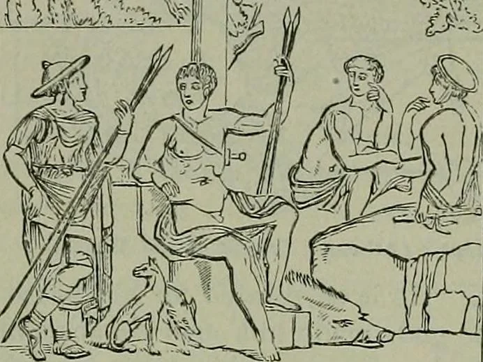 An illustration from A handbook of legendary and mythological art, 1872, leaf 483