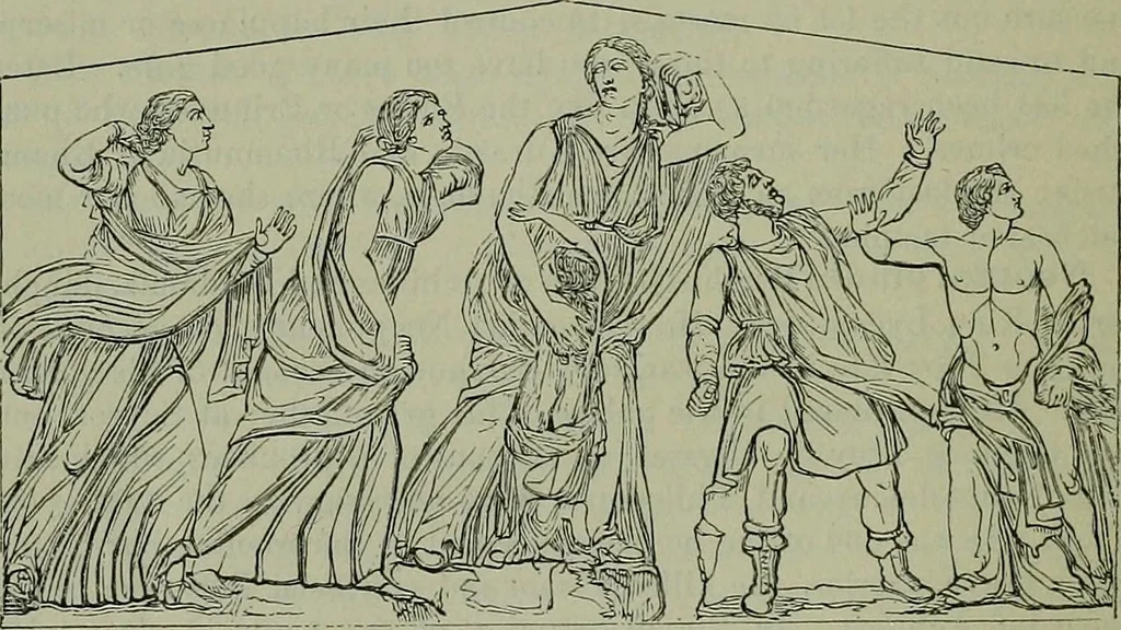 An illustration from A handbook of legendary and mythological art, 1872, leaf 487