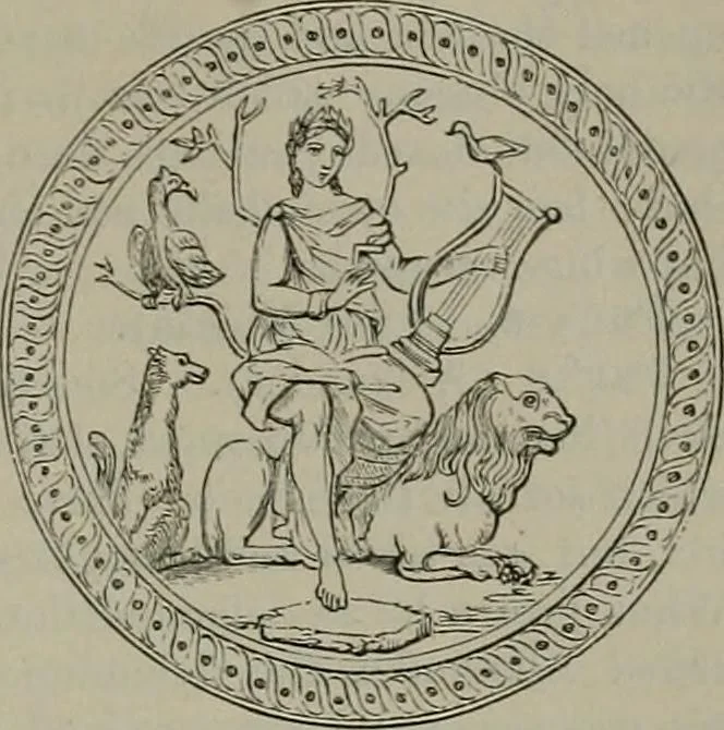 An illustration from A handbook of legendary and mythological art, 1872, leaf 490