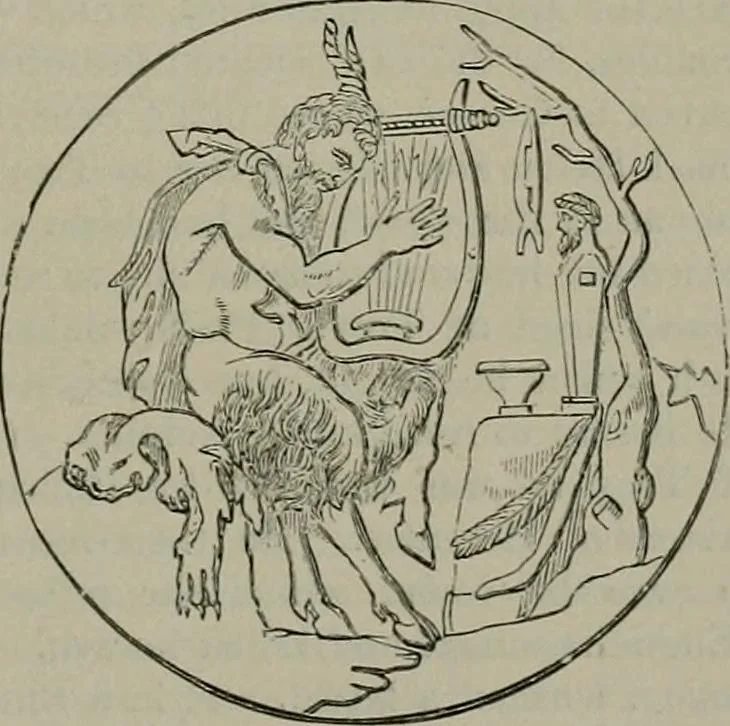 An illustration from A handbook of legendary and mythological art, 1872, leaf 490