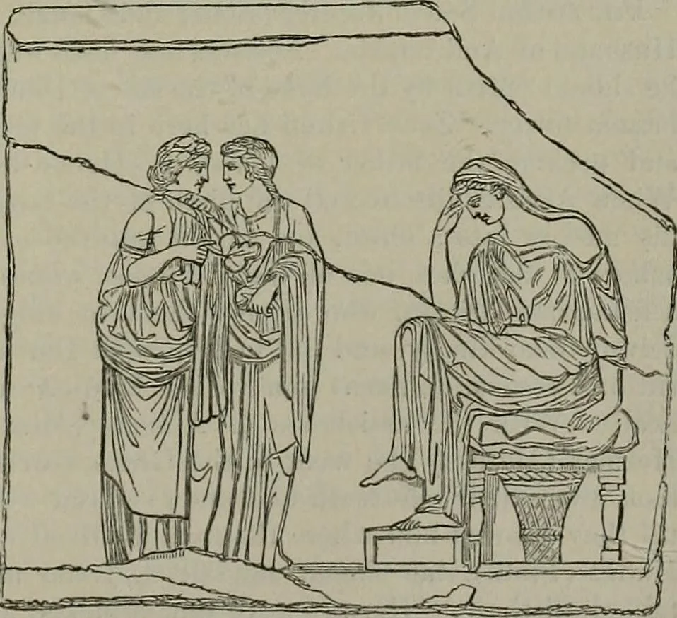 An illustration from A handbook of legendary and mythological art, 1872, leaf 494