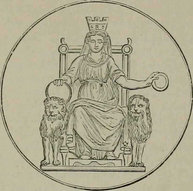 An illustration from A handbook of legendary and mythological art, 1872, leaf 500