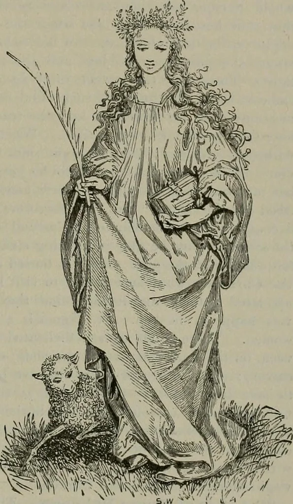 An illustration from A handbook of legendary and mythological art, 1872, leaf 54
