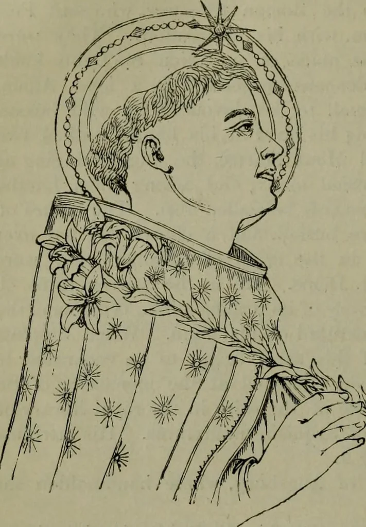 An illustration from A handbook of legendary and mythological art, 1876, leaf 107
