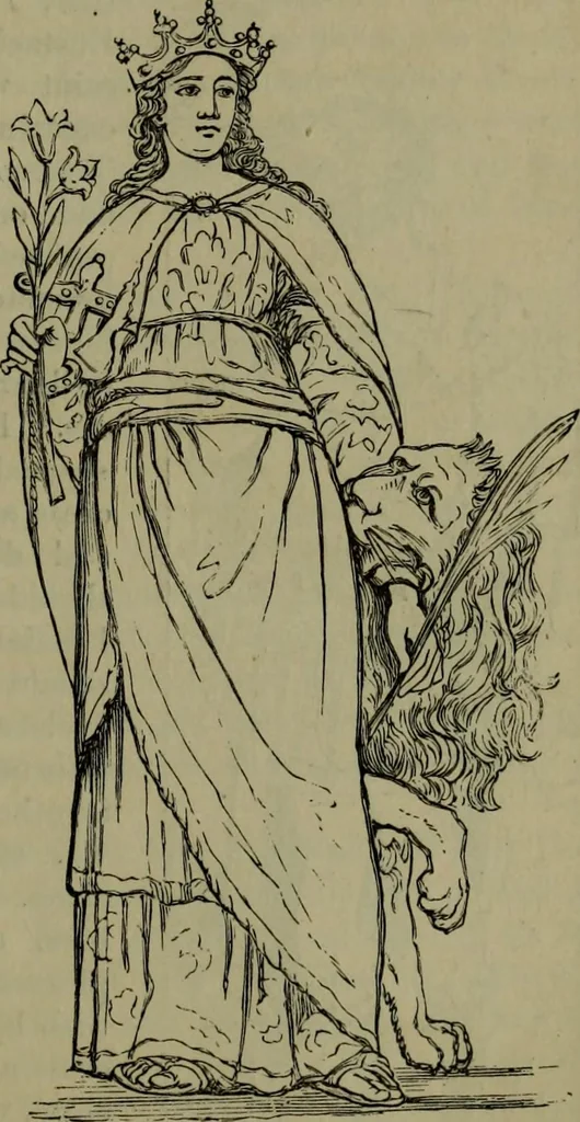 An illustration from A handbook of legendary and mythological art, 1876, leaf 120